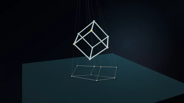 Projected geometry from the Hypercube World